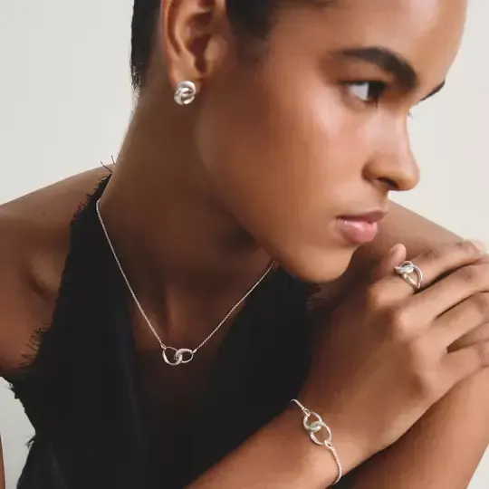 Thomas Sabo Together Sterling Silver Chain with White Zirconia