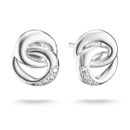 Thomas Sabo Together Sterling Silver Ear Studs with White Zirconia