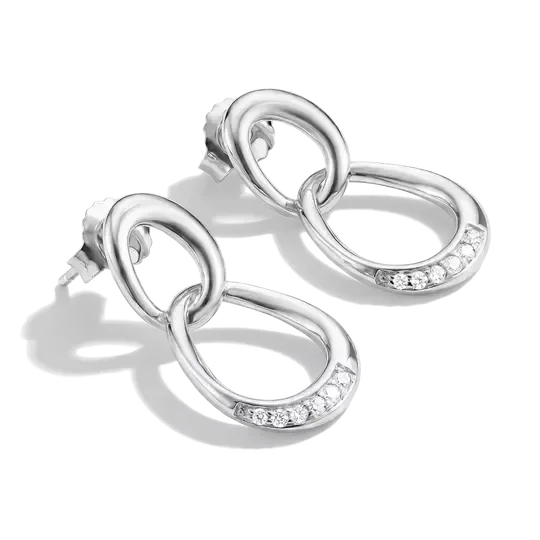 Thomas Sabo Together Sterling Silver Earrings with White Zirconia