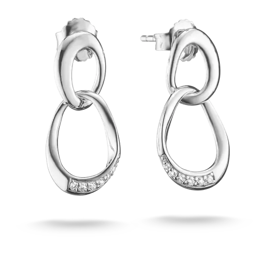 Thomas Sabo Together Sterling Silver Earrings with White Zirconia