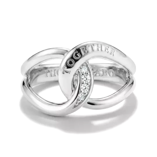 Thomas Sabo Together Sterling Silver Ring with White Zirconia