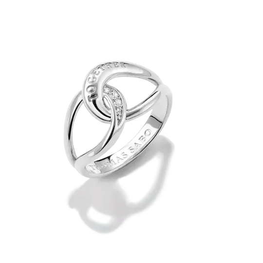 Thomas Sabo Together Sterling Silver Ring with White Zirconia