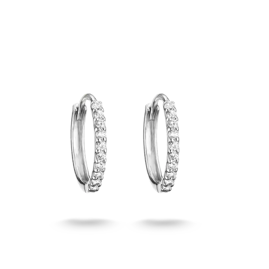 THOMAS SABO White Zirconia Hoop Earrings
