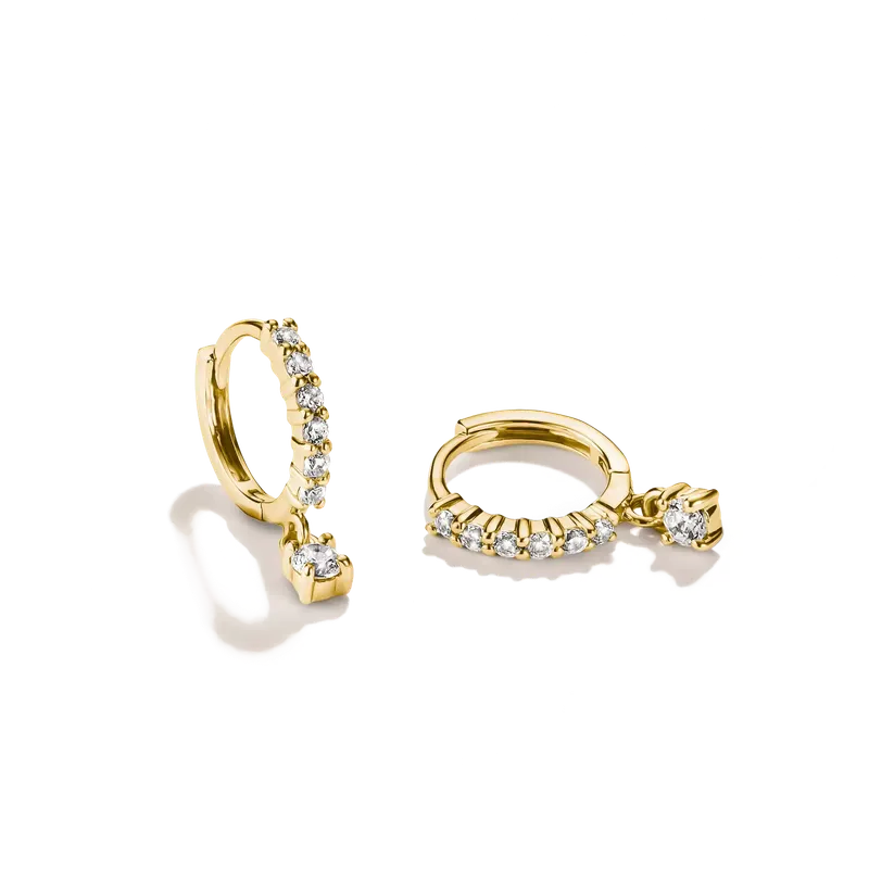 THOMAS SABO White Zirconia Hoop Earrings