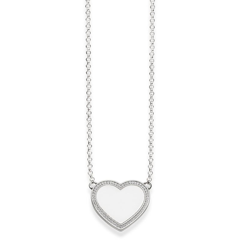 Thomas Sabo Women-Necklace Glam & Soul 925 Sterling Silver Zirconia white