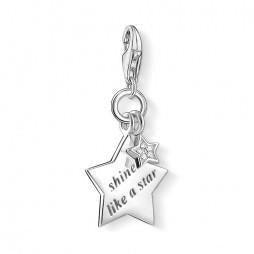 Thomas Sabo Women's Pendant Star PavÃƒÂ© 925 Silver Diamond White