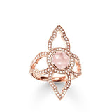 Thomas Sabo Women's Ring Pink Flower