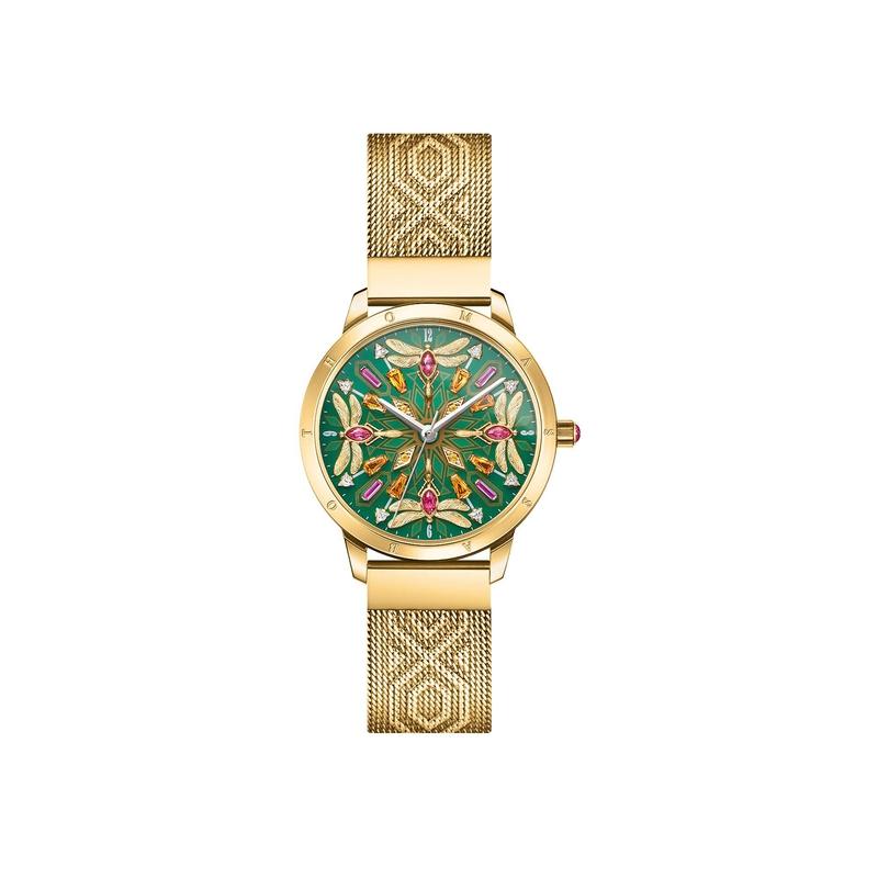Thomas Sabo Womens watch kaleidoscope dragonfly silver green