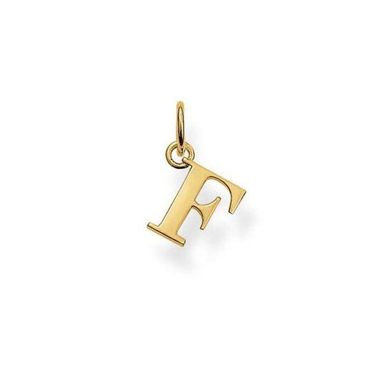 Thomas Sabo Yellow Gold Plated Letter F Pendant