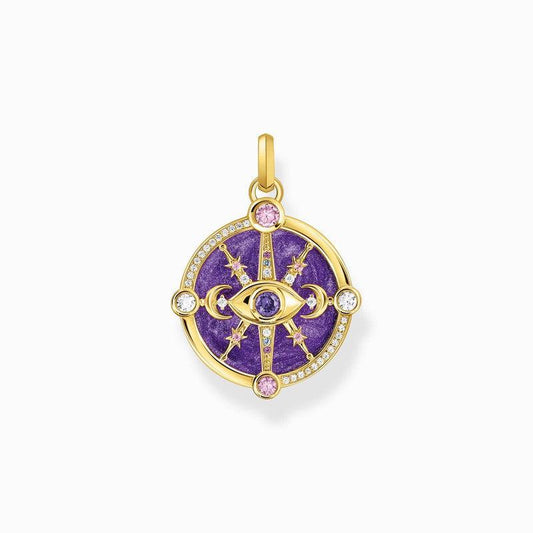Thomas Sabo Yellow-Gold plated Pendant with Cold Enamel
