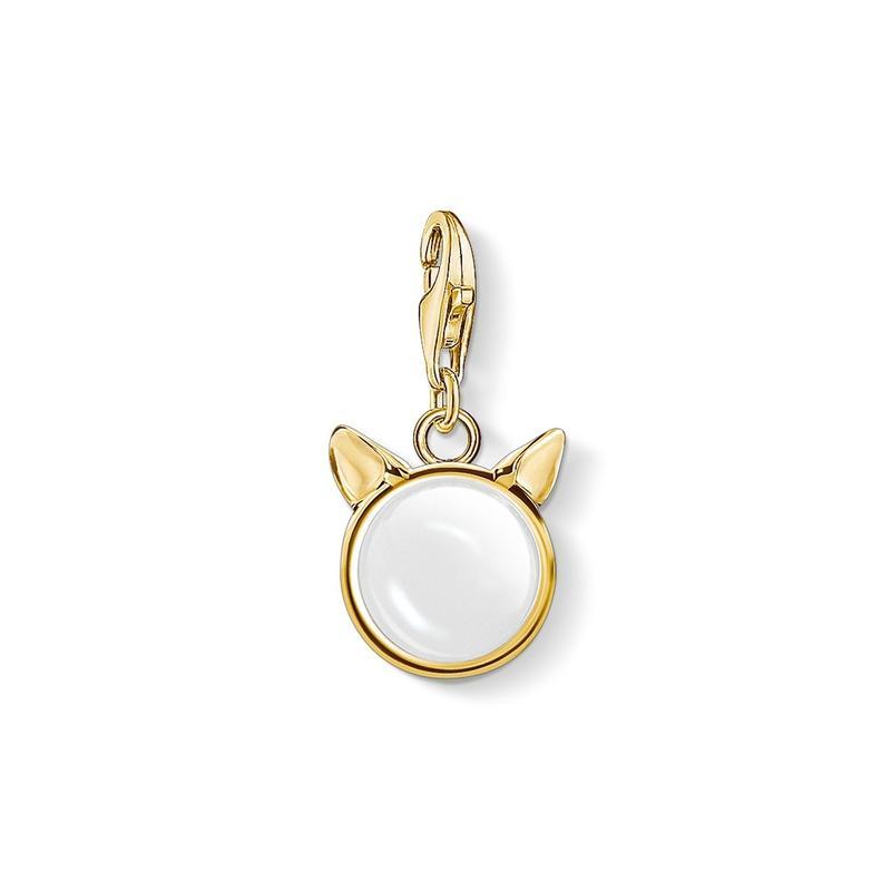 Thomas Sabo charm pendant catÃ¢â‚¬â„¢s ears, gold