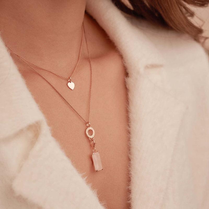 Thomas Sabo charm pendant large pink stone