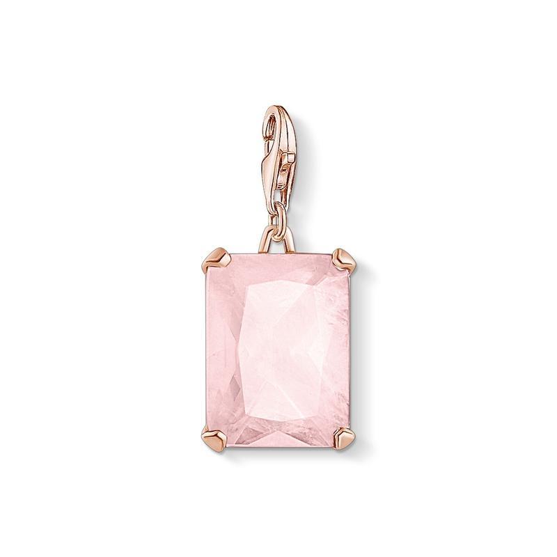 Thomas Sabo charm pendant large pink stone