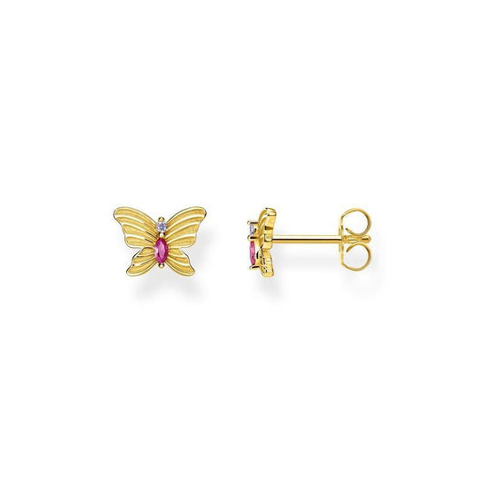 Thomas Sabo ear studs butterfly gold
