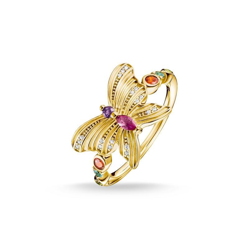 Thomas Sabo ring butterfly gold