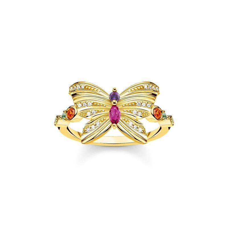 Thomas Sabo ring butterfly gold