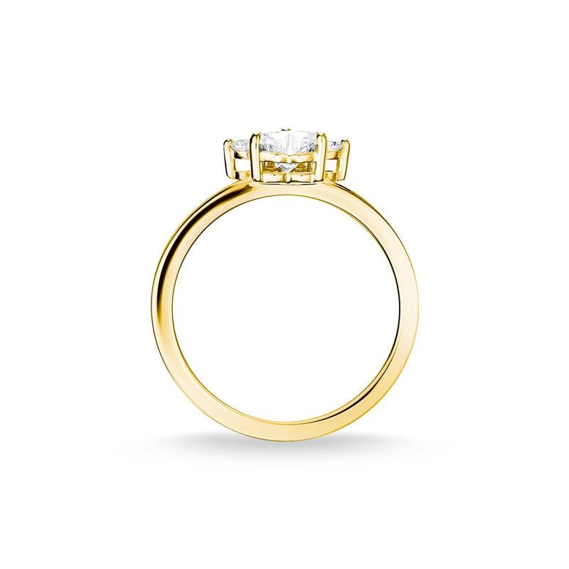 Thomas Sabo ring paw cat gold