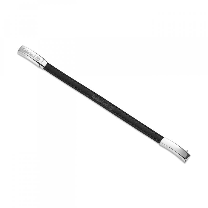 Timberland Amity Black Leather Bracelet