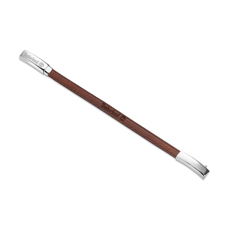 Timberland Amity Brown Leather Bracelet