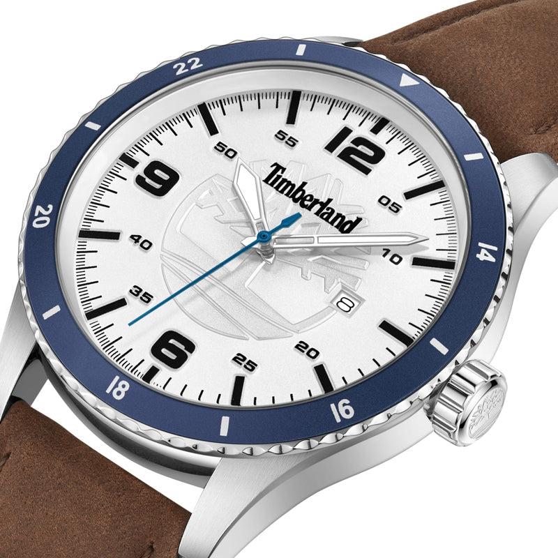 Timberland Ashmont 3 Hands-Date Leather Strap