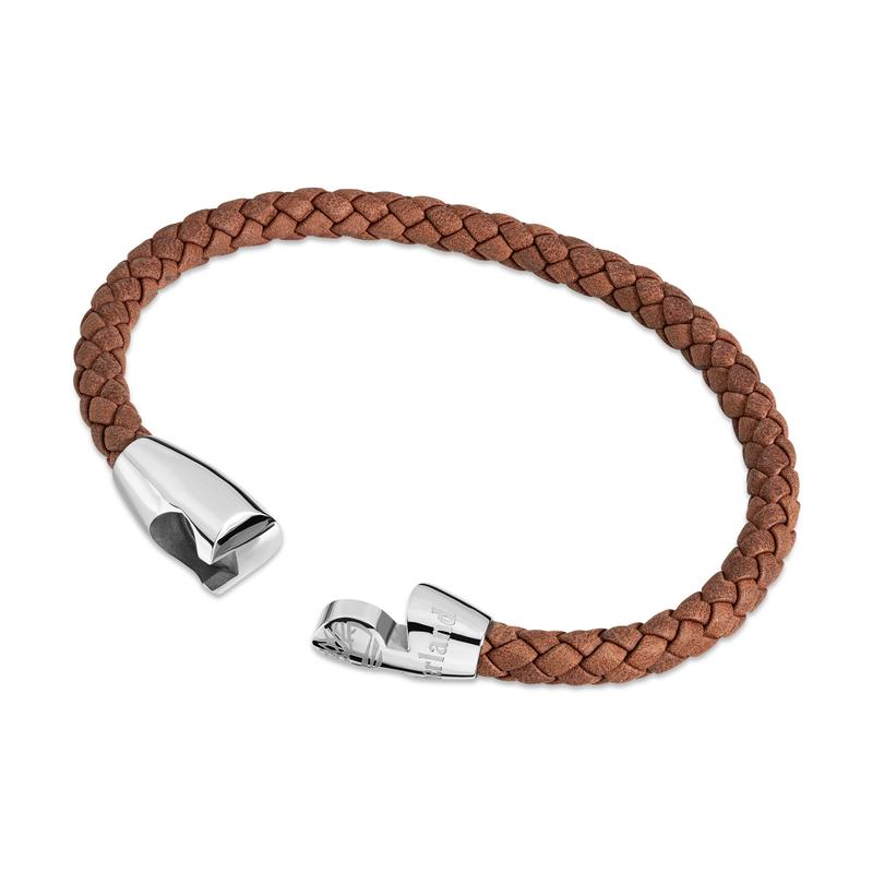 Timberland Bacari Stainless Steel Leather Bracelet