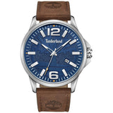 Timberland Bernardston 3 Hands-Date Leather Strap Watch