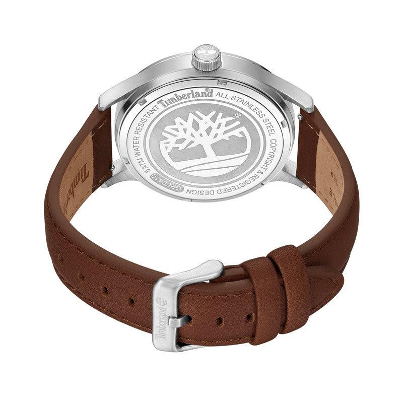 Timberland Blake 3 Hands-Date Leather Strap Watch