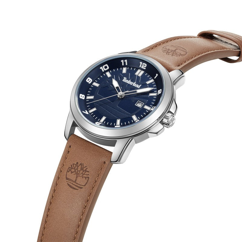 Timberland Campton 3 Hands-Date Leather Strap