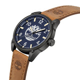 Timberland Caratunk 3 Hands Brown Leather Strap Watch