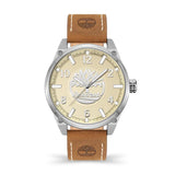 Timberland Caratunk 3 Hands Tan Leather Strap Watch