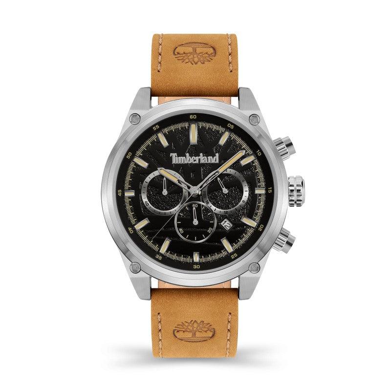 Timberland Cherryfield Multifunction Tan Leather Strap Watch