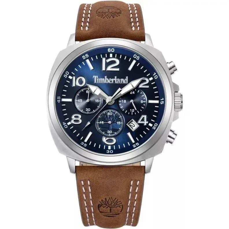 Timberland Denny's Bay Chronograph Men's Watch – Blue Dial & Brown