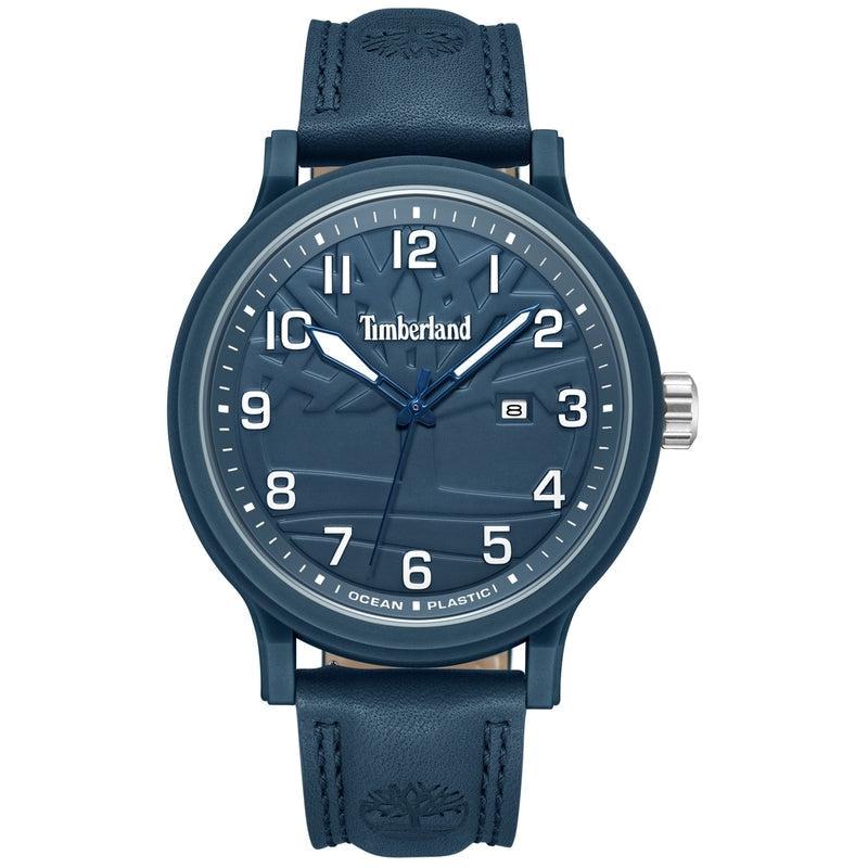 Timberland Driscoll 3 Hands-Date Leather Strap Watch