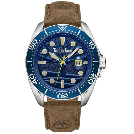 Timberland Gents Carrigan Blue Dial 3 Hands, Date Watch