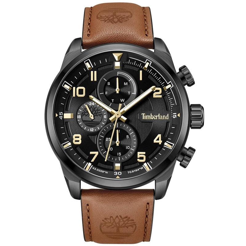 Timberland Gents Henniker Ii Black Dial 3 Hands, Multifunction Watch