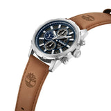 Timberland Hampton Harbour Multifunction Brown Leather Strap Watch