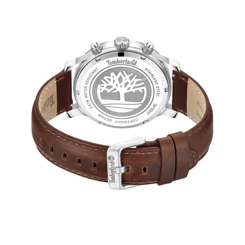 Timberland Hampton Harbour Multifunction Brown Leather Strap Watch