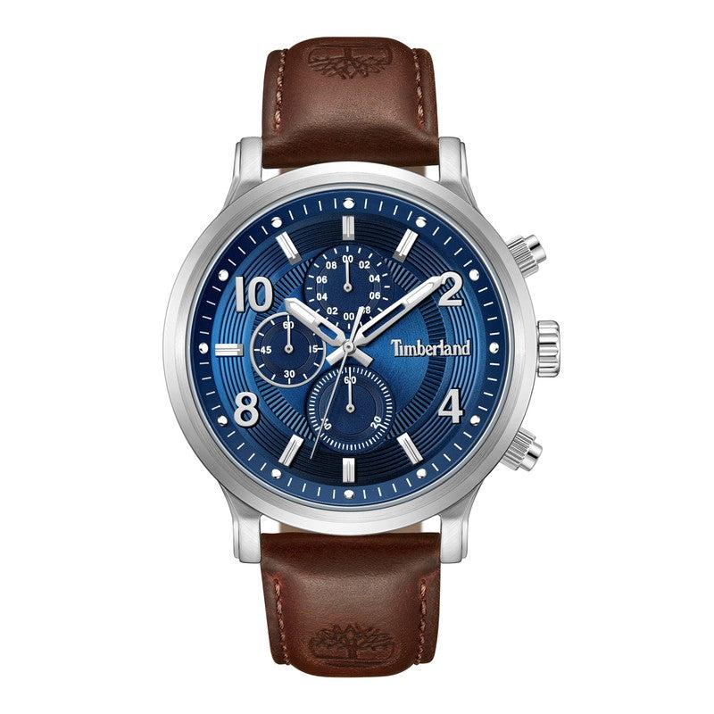 Timberland Hampton Harbour Multifunction Brown Leather Strap Watch