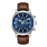 Timberland Hampton Harbour Multifunction Brown Leather Strap Watch