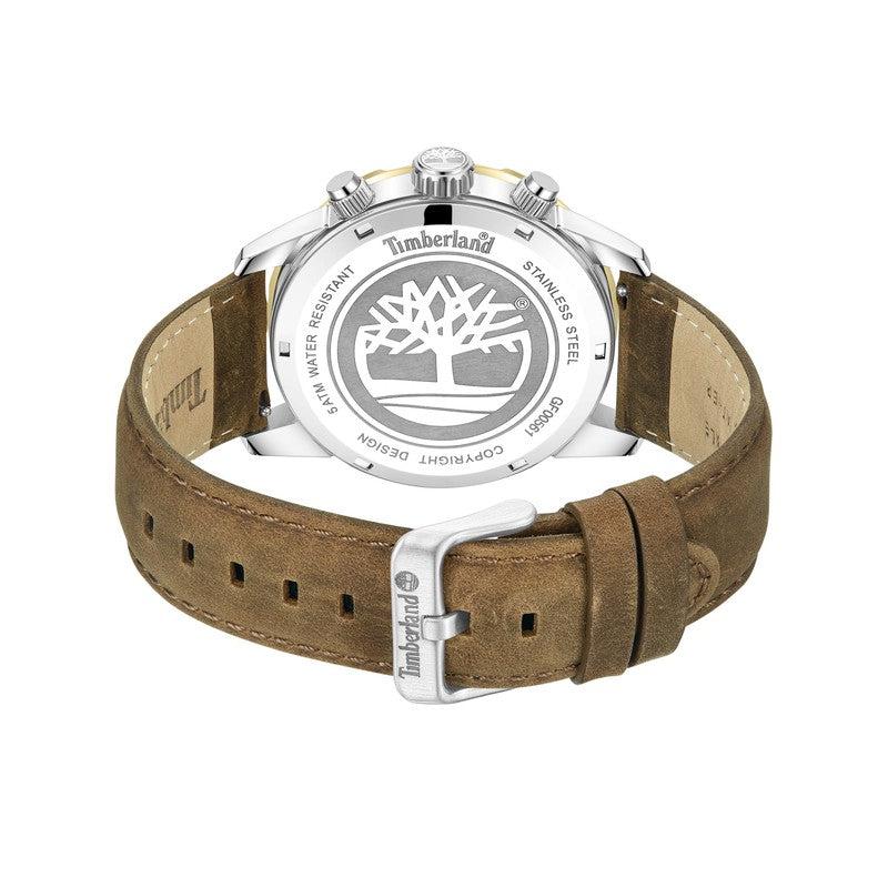 Timberland Hampton Harbour Multifunction Green Leather Strap Watch