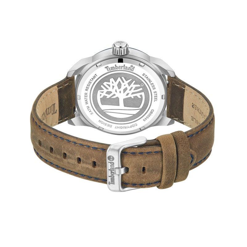 Timberland Henniker II Brown Leather Strap Watch