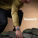 Timberland Henniker II Multifunction Brown Leather Strap Watch