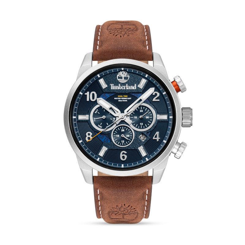 Timberland Henniker II Multifunction Brown Leather Strap Watch