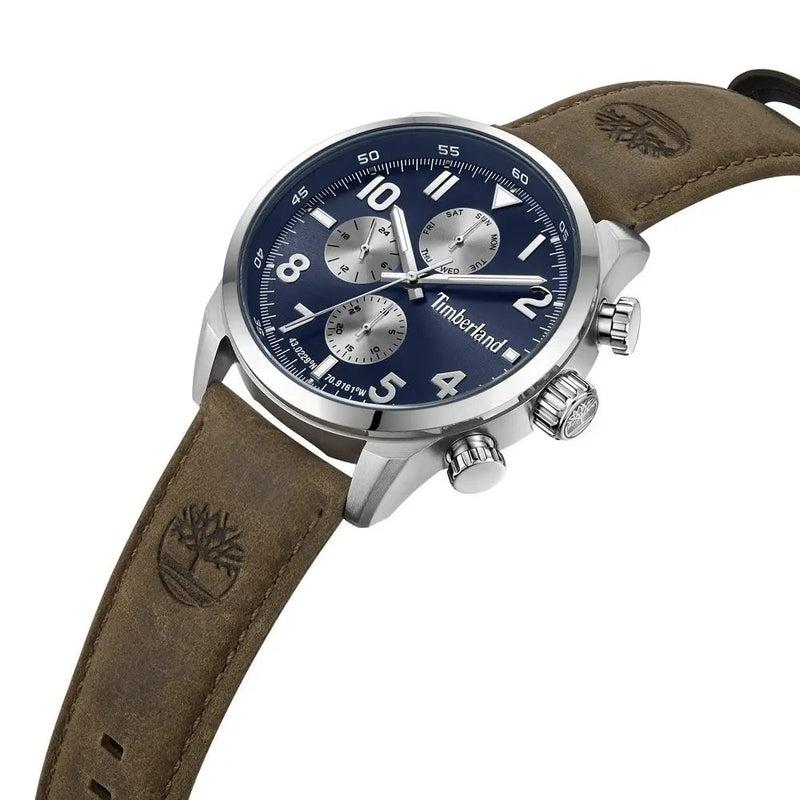 Timberland Henniker II Multifunction Leather Strap Watch