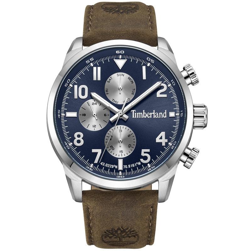 Timberland Henniker II Multifunction Leather Strap Watch