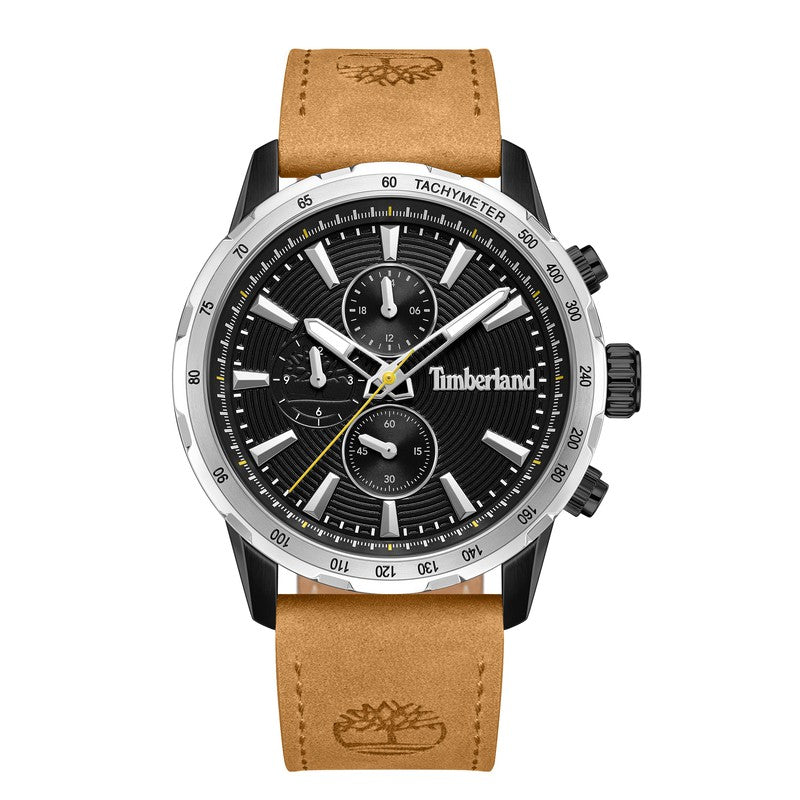 Timberland Kennebunk Multifunction Tan Leather Strap Watch