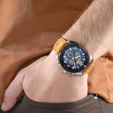 Timberland Marshfield 3 Hands Chronograph Brown Leather Strap Watch