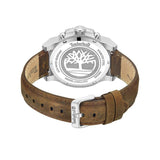 Timberland Multifunction Dark Brown Leather Strap Watch