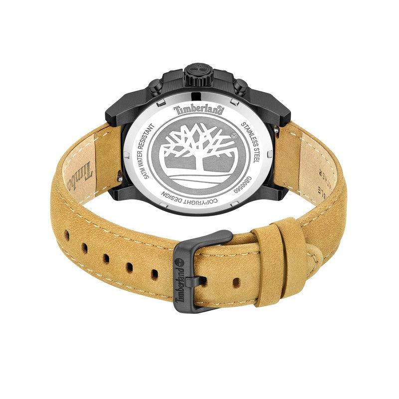 Timberland Multifunction Tan Leather Strap Watch