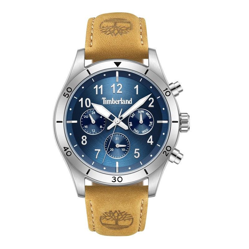 Timberland Multifunction Tan Leather Strap Watch